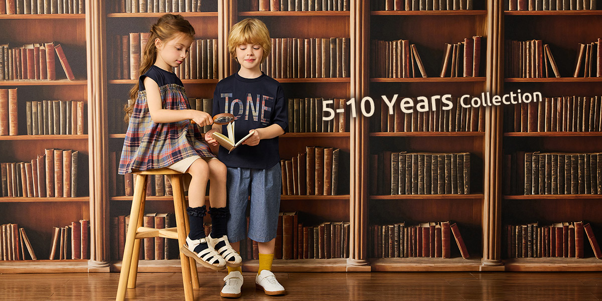 5歳～10歳サイズ展開コンビミニの新しい子供服コレクション