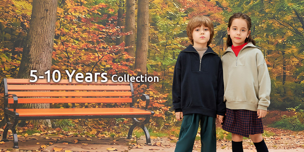 5歳～10歳サイズ展開コンビミニの新しい子供服コレクション