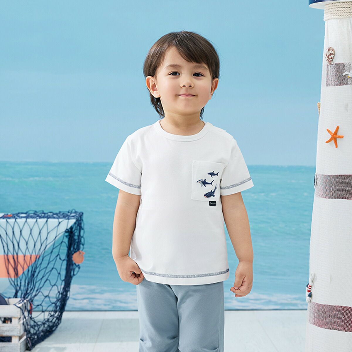 半袖ポケットTシャツ（サメ）） | コンビミニ公式ストア