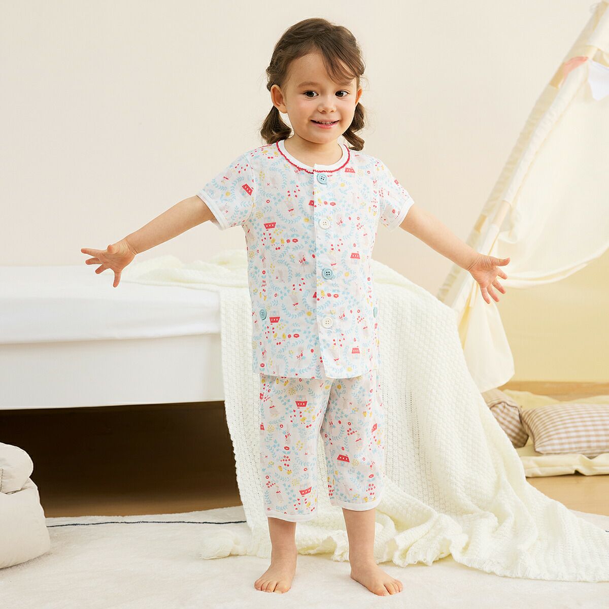 ともちゃん CAMP WITH BEAR&MINI 重ね着風 半袖Tシャツ – Hystericmini OnlineStore